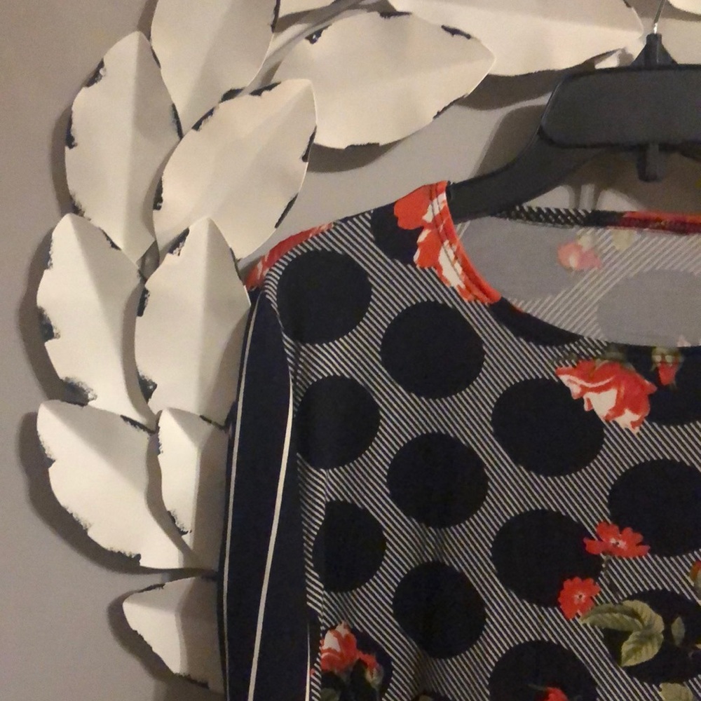 Floral print high low